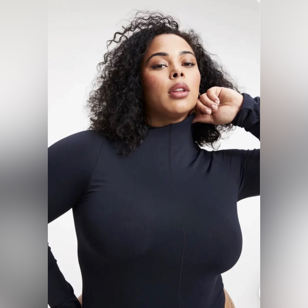 Good American So Soft Mock Neck Bodysuit